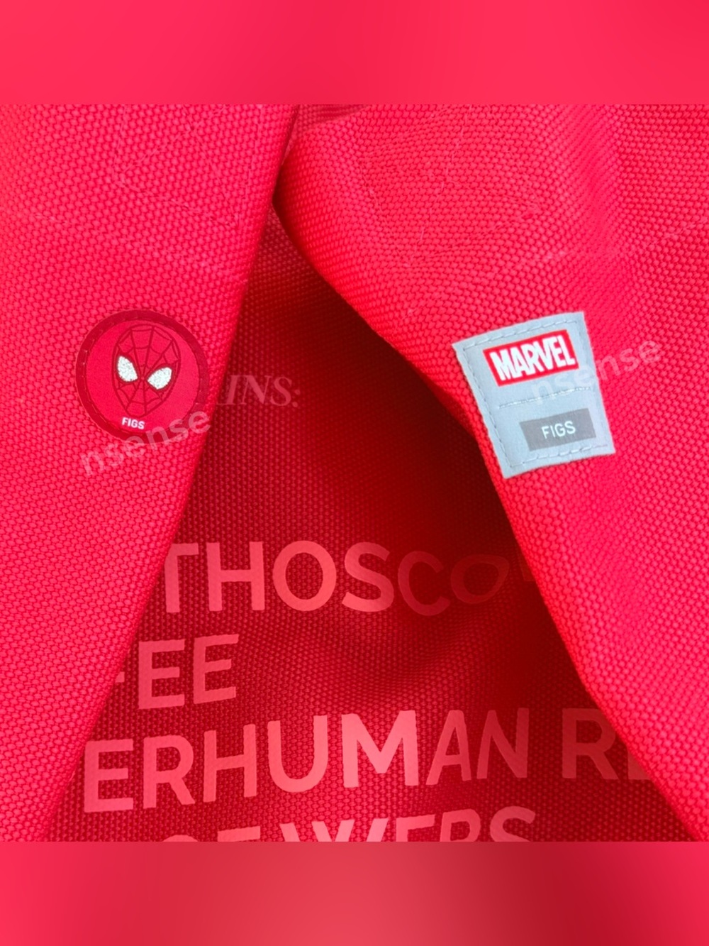 FIGS Spider-Man Detachable Strap Tote - Picture 4 of 5